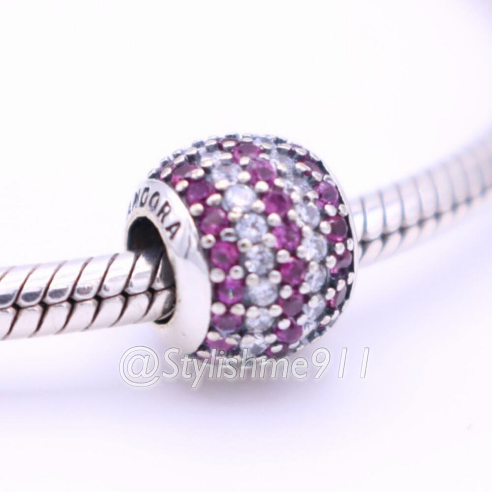 Authentic PANDORA Red Nautical Pave Lights Charm
